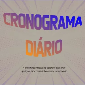 Imagem de capa para o Ebook Cronograma Diário Detalhado