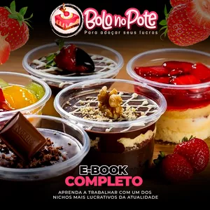 Imagem de capa para o Ebook Bolo no Pote Delicioso