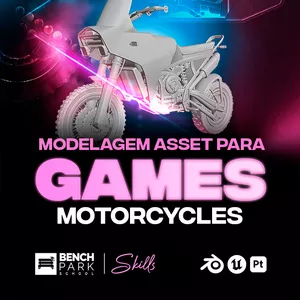 Imagem de capa para o Curso online Modelagem de Asset para Games - Motorcycle