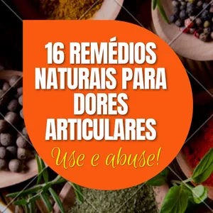 Imagem de capa para o Ebook 16 Remédios Naturais para acabar com as dores articulares