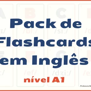 Cover image for Ebook Pack de Flashcards em Inglês - nível A1
