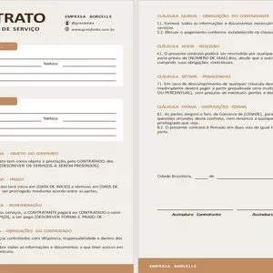 Imagem de capa para o Curso online Modelo Contrato De Prestação De Serviços - Editável