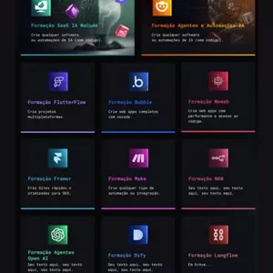 Imagem de capa para o Curso online Produto - Assinatura Completa NoCode Todas Formações