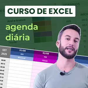 Imagem de capa para o Curso online Curso Excel na Prática: Criando uma agenda diária
