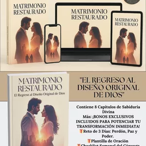 Imagen de portada para Ebook MATRIMONIO RESTAURADO: El Regreso al Diseño Original de Dios (E-book + Bonos Exclusivos)