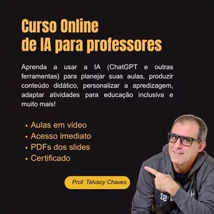 Imagem de capa para o Curso online Curso de Inteligência Artificial para Professor