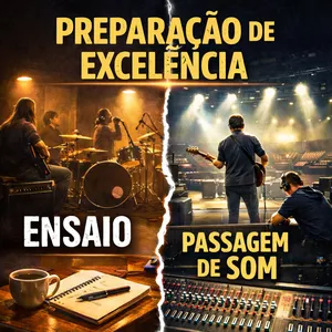 Imagem do curso PREPARAÇÃO DE EXCELÊNCIA - ENSAIO X PASSAGEM DE SOM