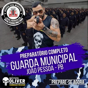 Imagem de capa para o Curso online 👮‍♂️Preparatório Completo  GUARDA MUNICIPAL de João Pessoa 👮‍♂️ GCM - Instituto Óliver