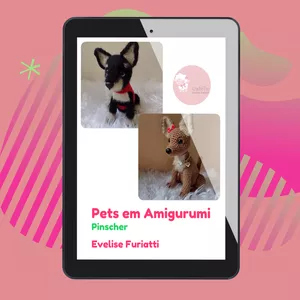 Imagem de capa para o Ebook Pets em Amigurumi: Pinscher - Crochê Eve