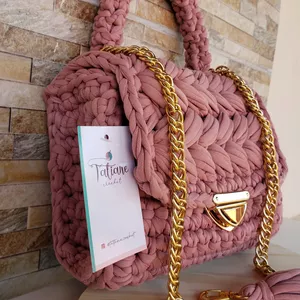Curso Bolsa de crochê - Ponto Puff