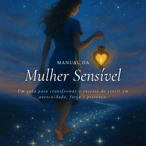 Imagem de capa para o Ebook Manual da Mulher Sensível: Guia Prático de Autoconhecimento para Mulheres Altamente Sensíveis