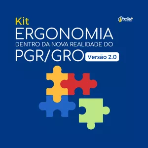 Imagem de capa para o Ebook Kit de Ergonomia no PGR/GRO - Versão 2.0