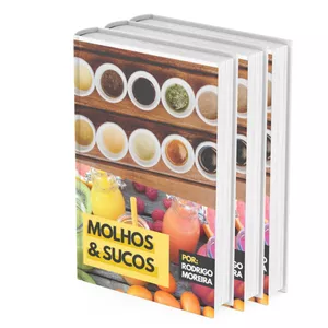 Imagem de capa para o Ebook MOLHOS & SUCOS - Nutri Rodrigo Moreira