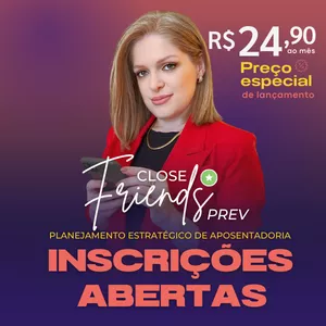 Imagem de capa para o Curso online Close Friends Prev - Planejamento Estratégico de Aposentadoria