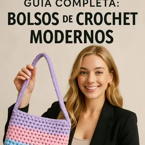 Imagen de portada para Ebook Guía Completa: Bolsos de  Crochet Modernos"