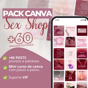 Imagem de Pack Canva SEX SHOP criado por Gabrieli Regina Néris Vanzel na hotmart