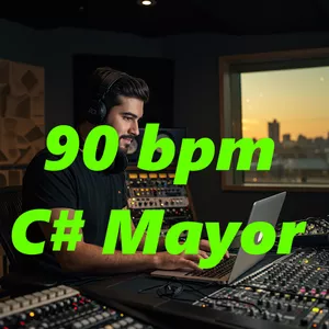 Imagen de portada para Curso online 01 beat de reguaeeton 2025  90 bpm C# Mayor