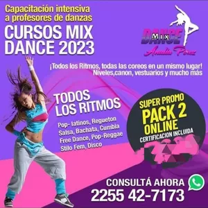 Imagen de portada para Curso online CURSO INTENSIVO DE BAILES LATINOS MIX DANCE
