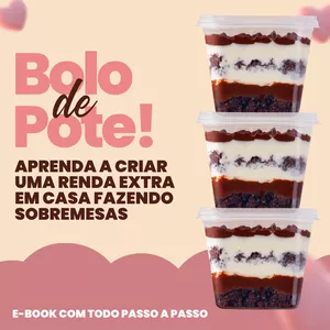 Imagem de capa para o Ebook Bolo de pote lucrativo 