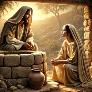 Imagem de capa para o Ebook Esboço bíblico📖 sobre a mulher samaritana