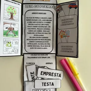 Imagem de capa para o Ebook Atividade Paisagens naturais e modificadas - LapBook