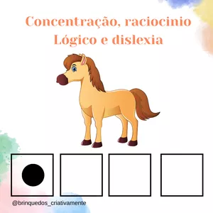 Imagem de capa para o Ebook Raciocínio Lógico infantil nível 1 - dislexia 
