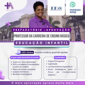 Imagem de capa para o Curso online Preparatório +Aprovação IBC – Professor de Ensino Básico Educação Infantil