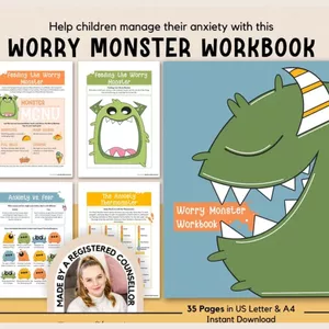 Cover image for Ebook The Worry Monster Anxiety Workbook for Kids