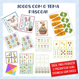 Imagem de capa para o Ebook Jogos de Páscoa