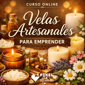 Imagen de portada para Curso online Velas Artesanales para Emprender
