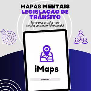 Imagem de capa para o Ebook Mapas Mentais Legislação de Trânsito 🚦