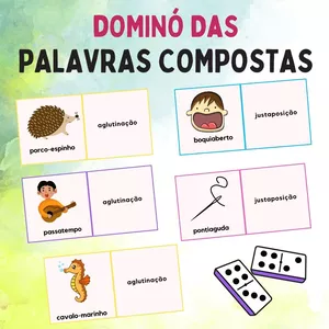 Imagem de capa para o Ebook Dominó das Palavras Compostas