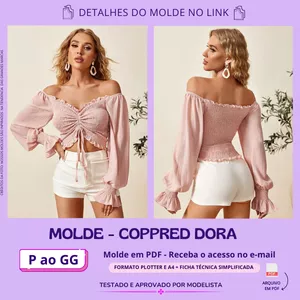 Imagem de capa para o Curso online MOLDE CROPPED DORA