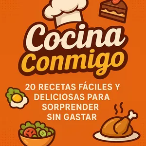 Imagen de portada para Ebook Cocina Conmigo: 20 Recetas Fáciles y Deliciosas para Sorprender Sin Gasto