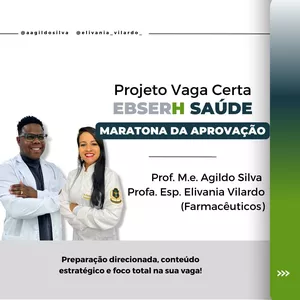Imagem de capa para o Curso online PROJETO VAGA CERTA EBSERH SAÚDE: Conhecimentos Específicos - Análises Clínicas