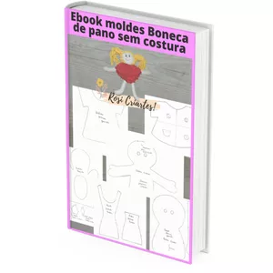 Imagem de capa para o Ebook Ebook de moldes para boneca de pano