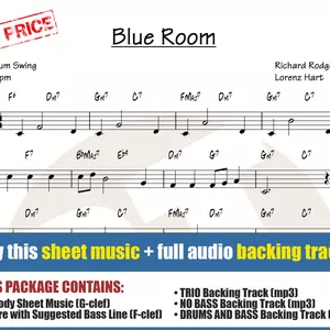 Cover image for Online course Blue Room (Sheet Music + Backing Tracks)