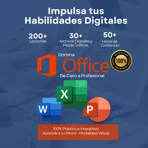 Imagen de portada para Curso online DOMINA MICROSOFT OFFICE Y POTENCIA TUS HABILIDADES