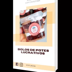 Imagem de capa para o Ebook Bolos de Pote Lucrativos - Renda Extra