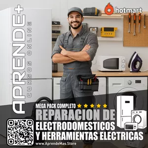 Imagen de portada para Curso online CURSO INTEGRAL DE REPARACIÓN DE ELECTRODOMÉSTICOS, HERRAMIENTAS ELÉCTRICAS Y ELECTRÓNICA