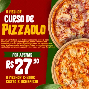 Imagem de capa para o Ebook curso de pizzaolo e-book