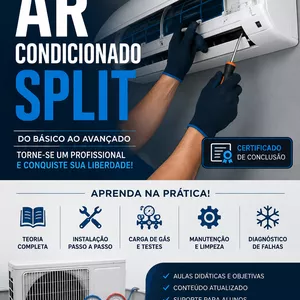 Imagem do curso CURSO PARA INSTALAÇÃO E MANUTENÇAO DE AR CONDICIONADO