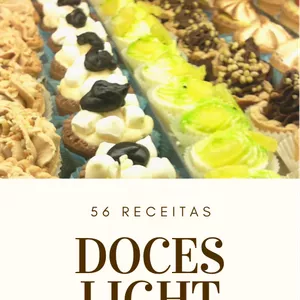 Imagem de capa para o Ebook Receitas de Doces Light