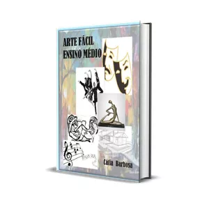 Imagem de capa para o Ebook Arte Fácil - Ensino médio - 90 planos de aula