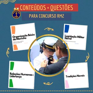 Imagem do curso Combo para Oficiais RM2 Marinha do Brasil - Formação Militar Naval
