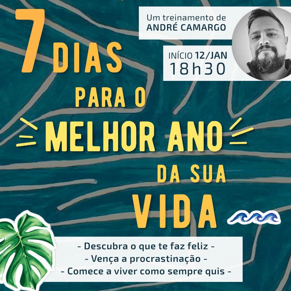 Imagem de Sete Dias Para o Melhor Ano da sua Vida (2021) criado por Deco na hotmart