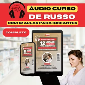 Imagem de capa para o Ebook CURSO DE RUSSO BÁSICO COM AÚDIO