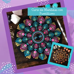 Imagen de portada para Curso online Curso de Mandalas con Puntillismo 
