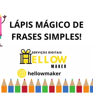 Imagem de capa para o Ebook Lápis Mágico de Frases Simples