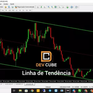 Imagem de capa para o Curso online DevBot, Linha de Tendência